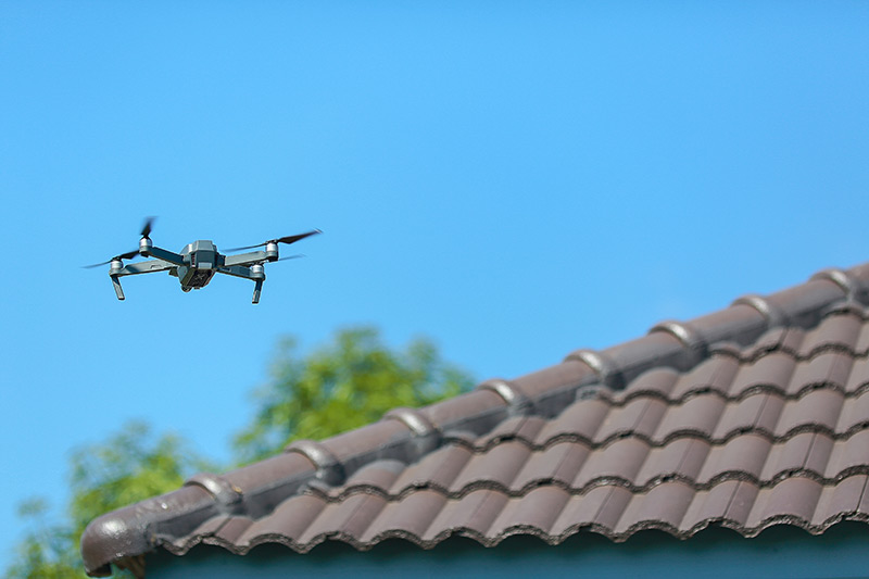 roofing inspections done by a drone in Langhorne, PA